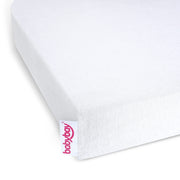 BabyBay® Maxi / Boxspring Чаршаф Deluxe - цвят OCS White