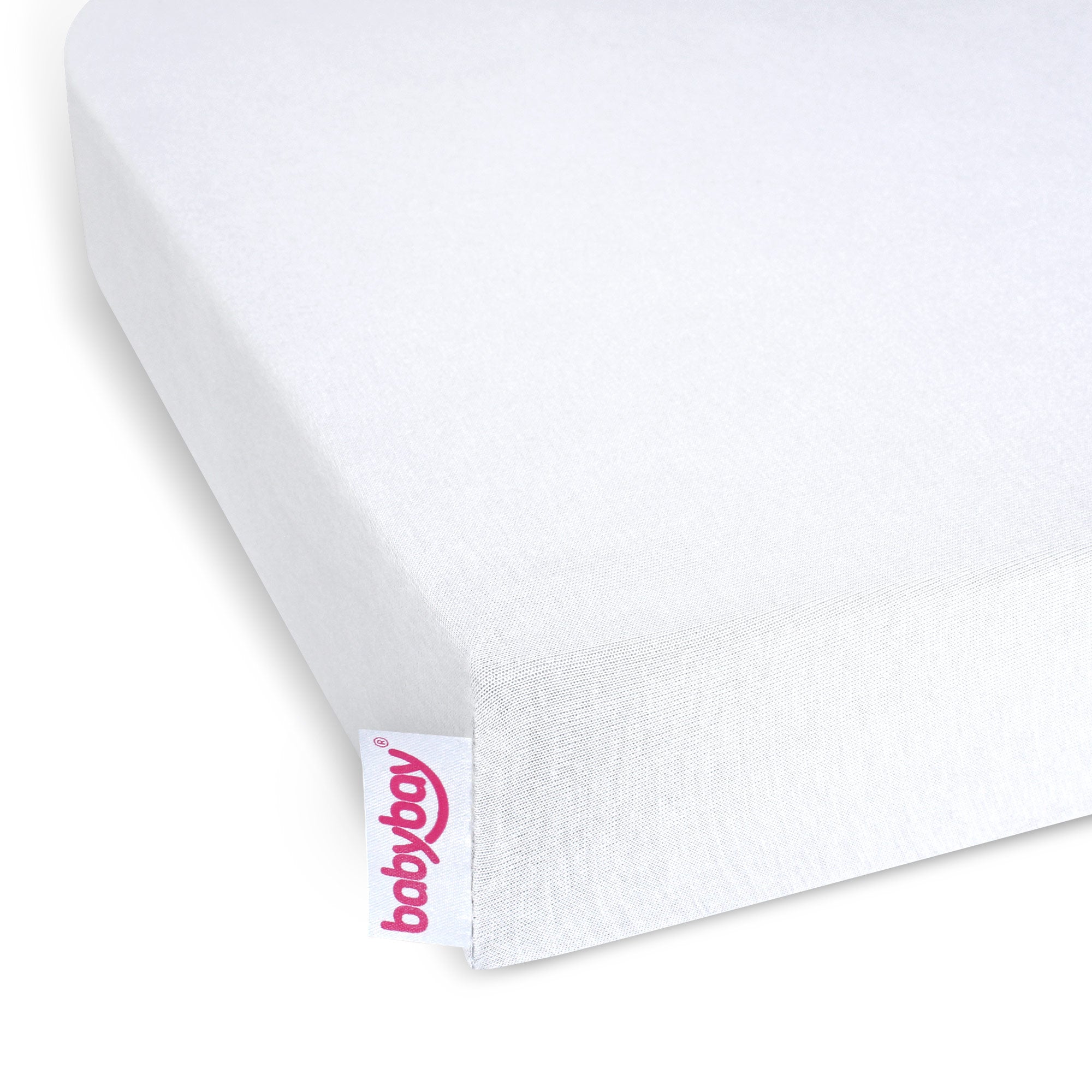 BabyBay® Maxi / Boxspring Чаршаф Deluxe - цвят OCS White