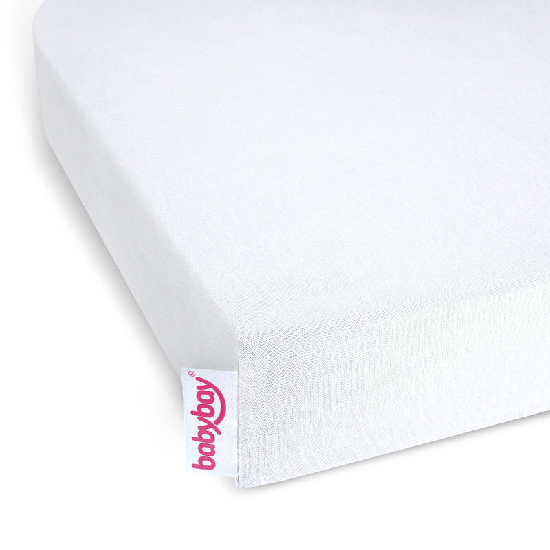 BabyBay® Maxi / Boxspring Чаршаф Deluxe - цвят OCS White