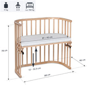 BabyBay® Original Странично легло - цвят Natural