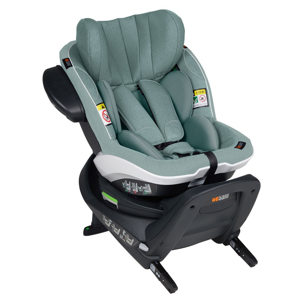 BeSafe® Столче за кола iZi Turn i-Size - цвят Sea Green Melange