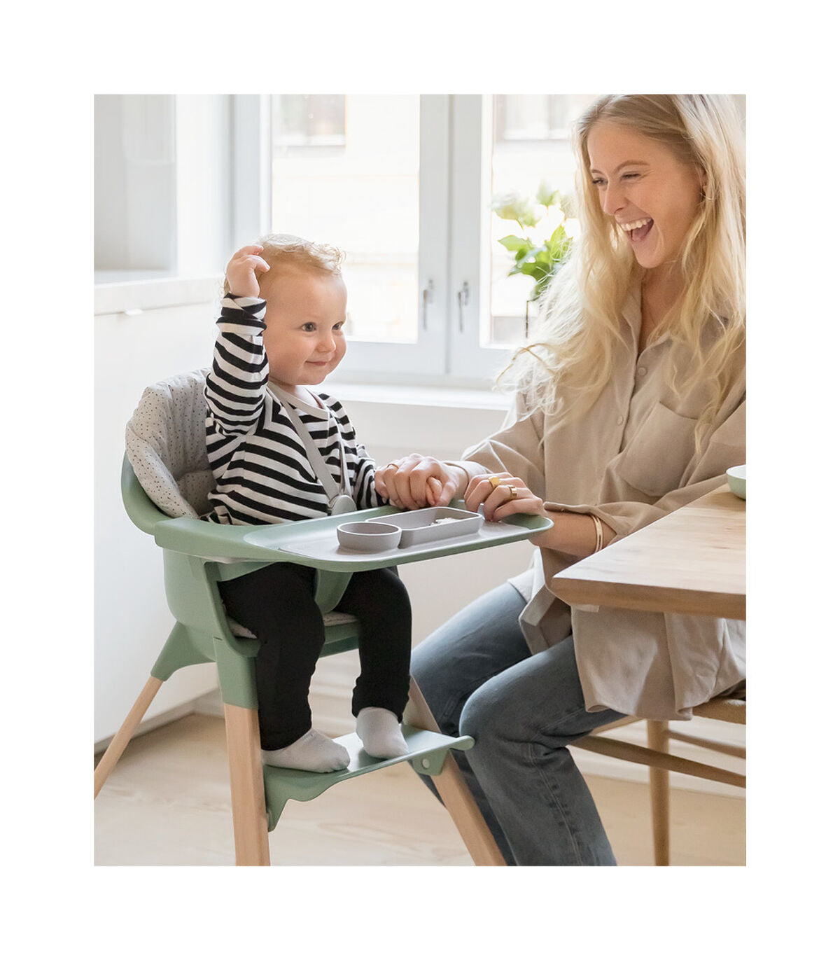 Stokke® Clikk™ Стол 6м. - 3г. Clover Green
