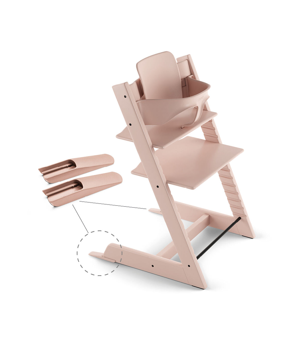 Stokke® Tripp Trapp® Приставка за 6+ месеца Serene Pink